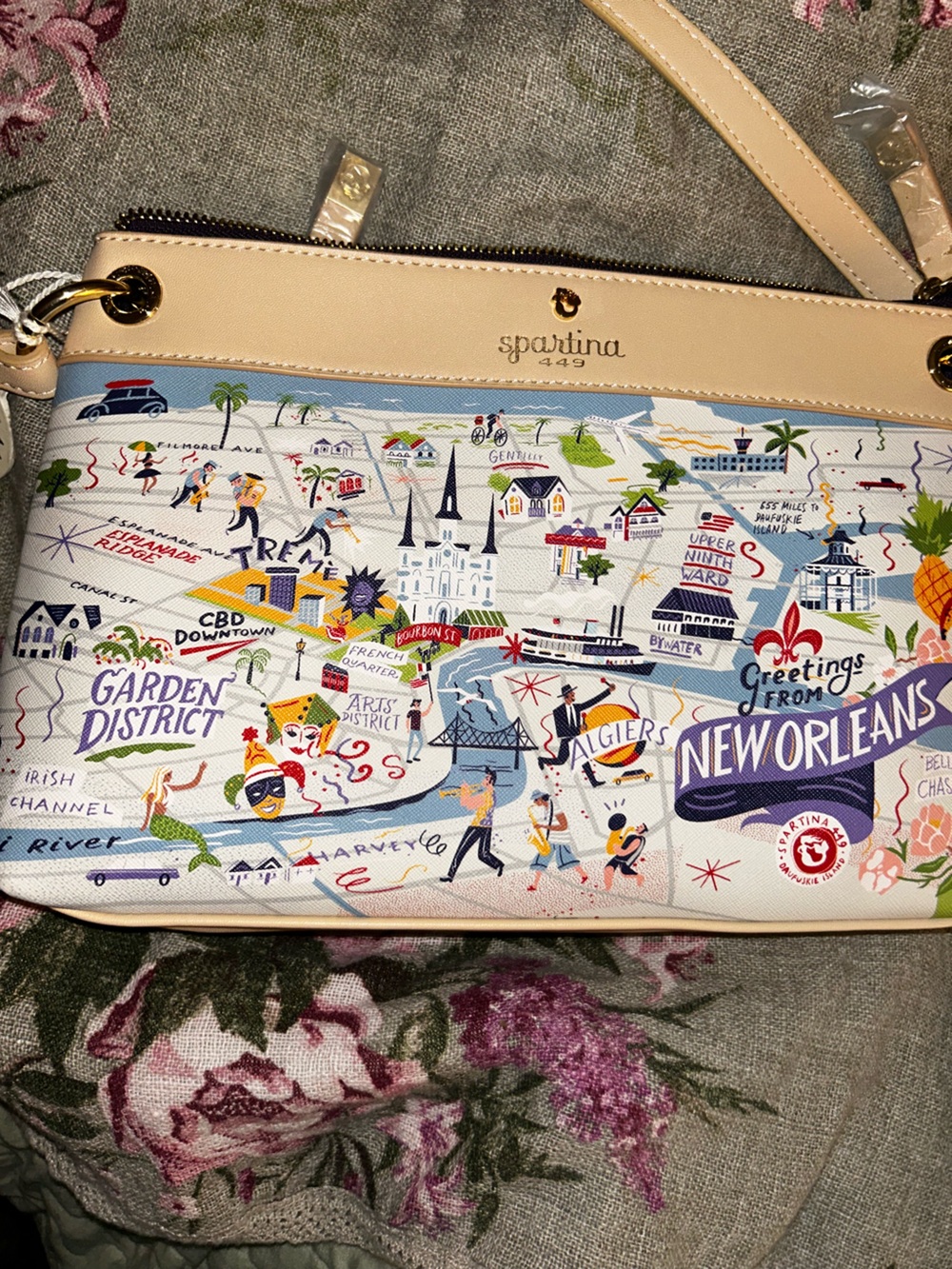 NWT Spartina 449 New Orleans Crossbody Bag